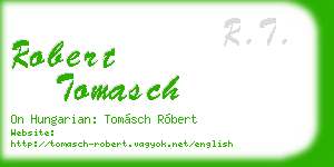 robert tomasch business card
